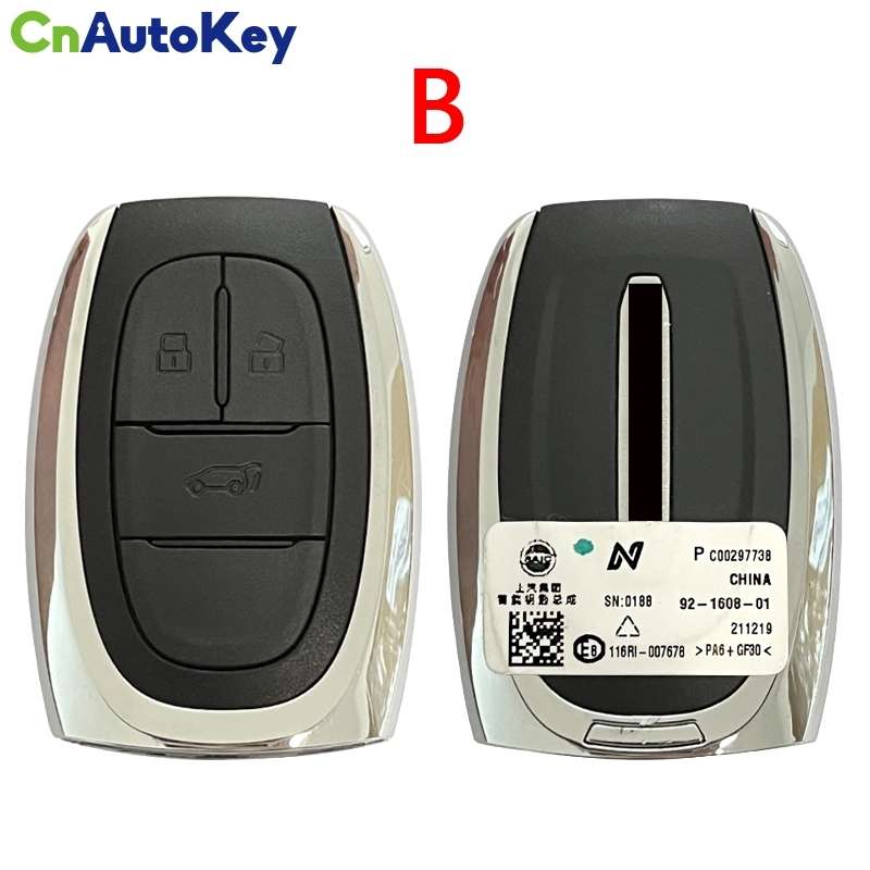 CN032007   Car Keyless Smart Remote Key 433Mhz with ID47 Chip for SAIC MAXUS D60 T60 T70 G10 G20 V80