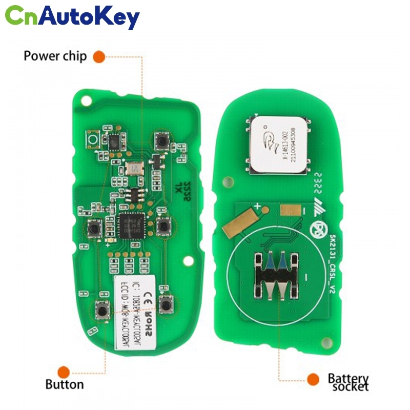 AUTEL MAXIIM IKEY Premium Style IKEYCL005AL Chrysler 5 Buttons Universal Smart Key (Trunk/ Remote Start) 5pcs/lot