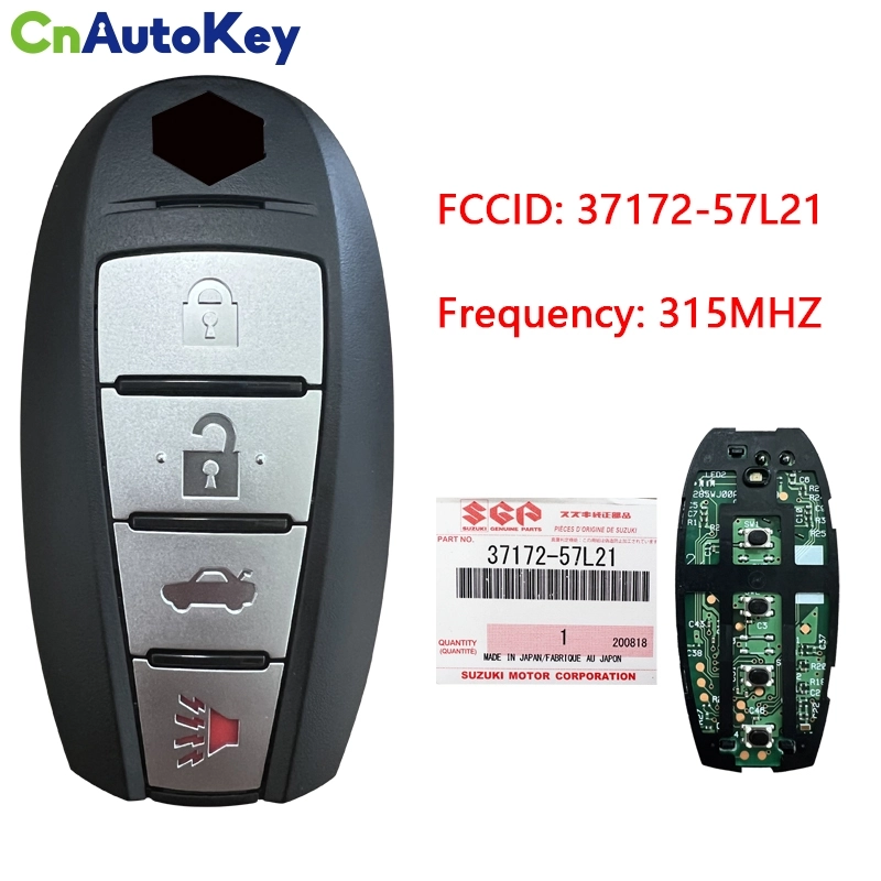 CN048022   Suzuki Kizashi 2010+ Smart Key, 4Buttons, KBRTS009 PCF7952A, 315MHz 37172-57L21 Suzuki Kizashi Smart Key