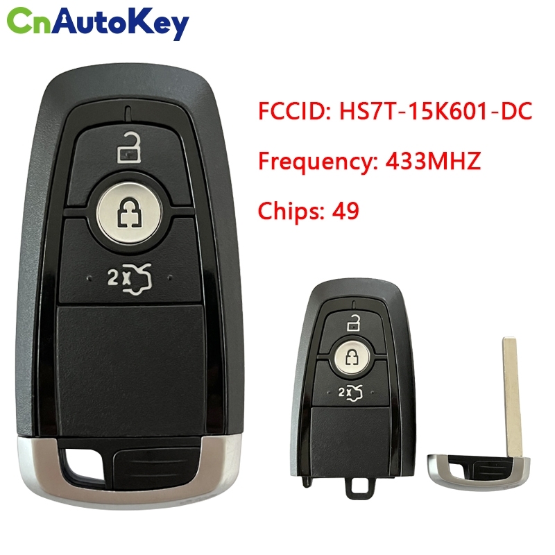 CN018069 ORIGINAL Key For Ford Frequency 434 MHz Transponder HITAG PRO Part No HS7T-15K601-DC