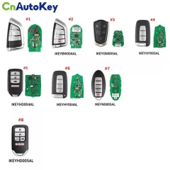 Aute Ikey Smart Keys BW003AL BW004AL AT005CL GM005AL NS005AL HY004AL for BMW/Honda/Nissan/Hyundai Work with KM100 Smart Car Keys