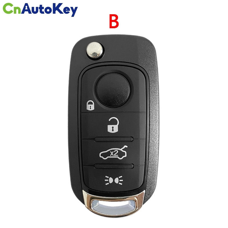 CN017011 Folding Flip 3 Button Remote Smart Car Key 433MHz 4A Chip SIP22 Uncut Blade For Fiat Egea Tipo 500X