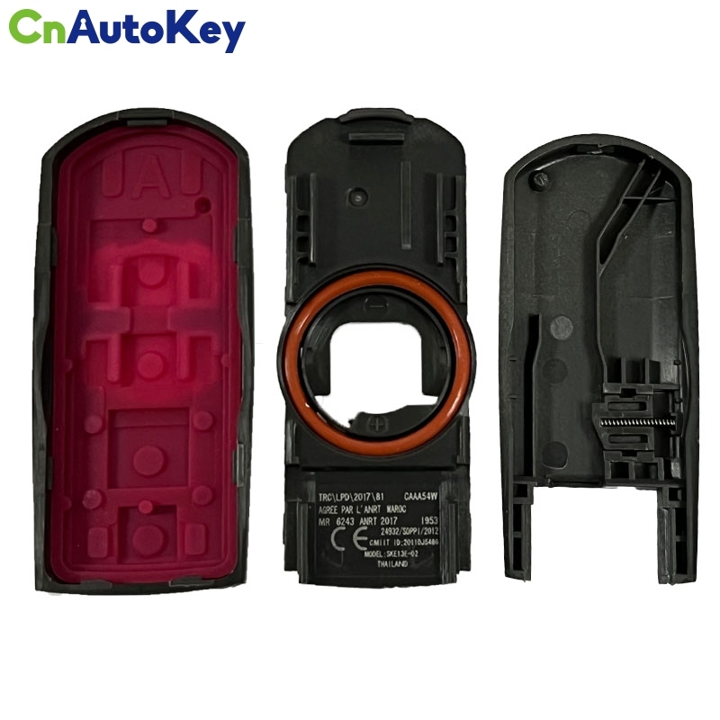 CS026025 2 Buttons Replacement Remote Key Shell Case Fob For Mazda 3 5 6 CX-5 CX-7 CX-9 with Emergency Key