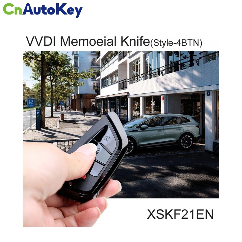 Xhorse XSKF21EN Universal Smart Key Memoeial Knife Style 4BTN 1pc