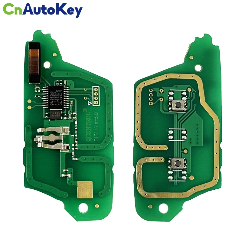 CN010069  Flip Remote key 2 buttons 433MHZ WITH ID46 PCF7961 CHIP for Renault Megane 3 Scenic 3 Clio 3 Twingo Kangoo Master Modus VA2