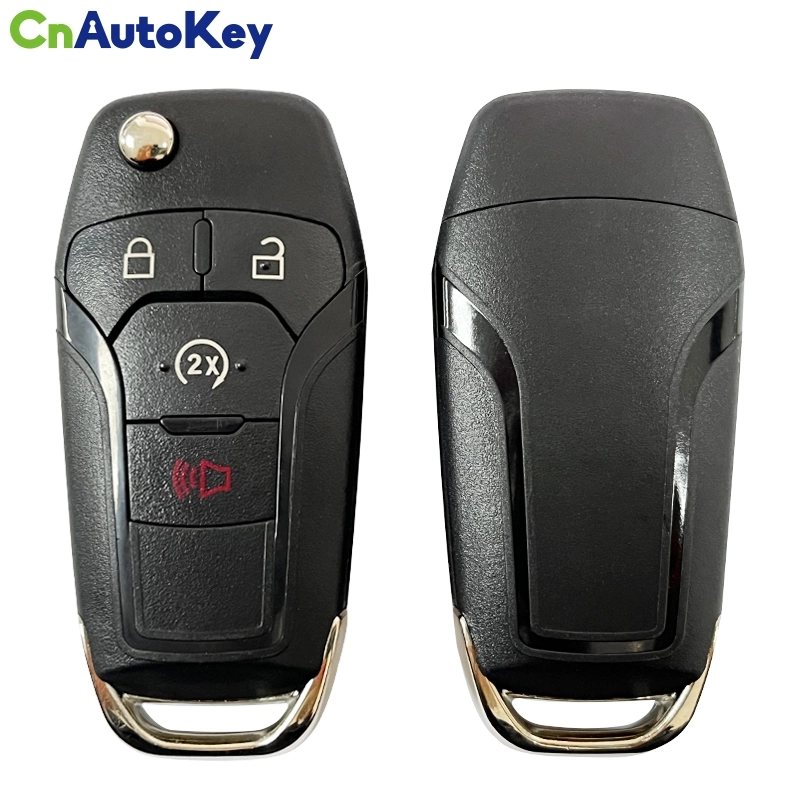 CN018081 2015 Ford F150 (4 Btn Flip Key Remote) Strattec 5923694, HU101, 2 Track, 902mhz