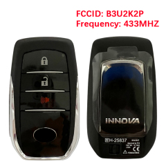 CN007305  For  key Fit for Toyota INNOVA 2+1Button Smart Remote key 433MHZ FCC ID :B3U2K2P