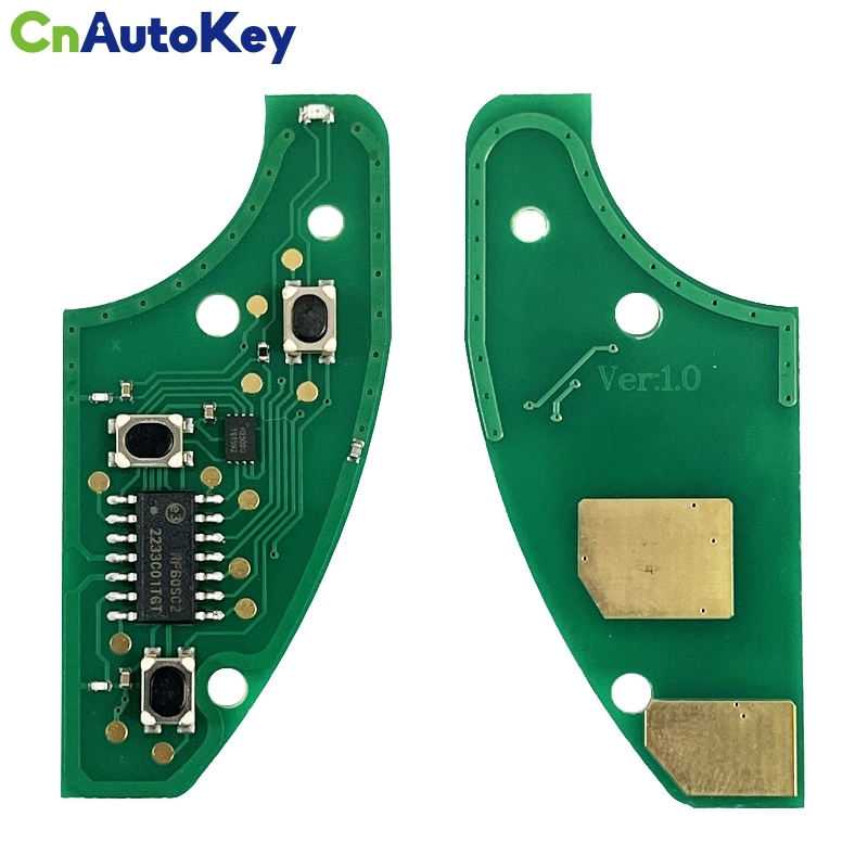 CN092007  Replacement Remote Car Key Combo Flip Fob 3 Button With Uncut SIP22 Blade 433MHZ ID48 Chip for Alfa Romeo 147 156 166 GT