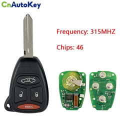 CN087050  2004-2009 Jeep Dodge Chrysler / 4-Button Remote Head Key / PN: 05183349AA / KOBDT04A