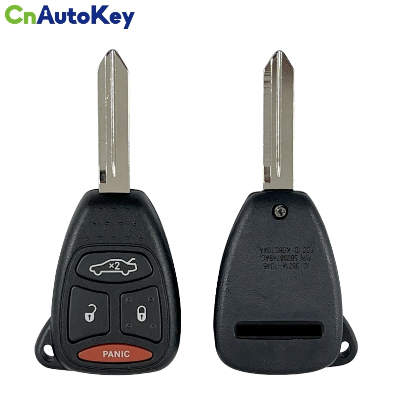 CN087050  2004-2009 Jeep Dodge Chrysler / 4-Button Remote Head Key / PN: 05183349AA / KOBDT04A