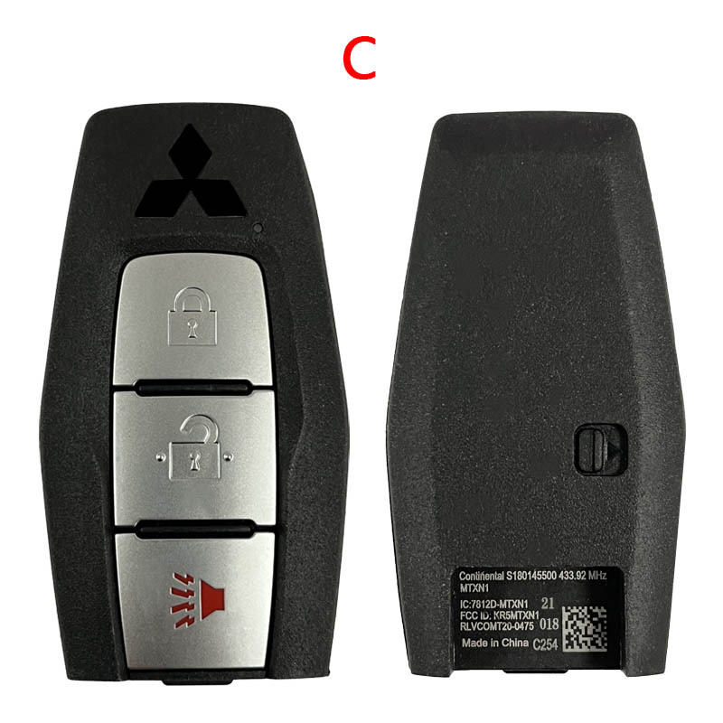 CS011024  2021-2022 Mitsubishi Outlander / 3-Button Smart key housing    FCC: 8637C253 / KR5MTXN1