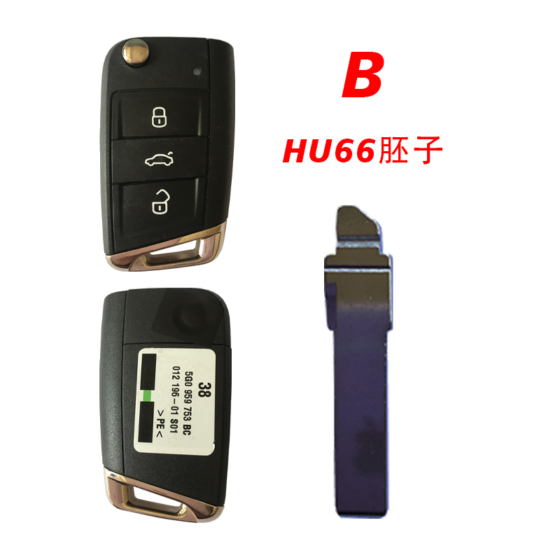 CN001067 For Vw Golf Polo Touran Etc 3 Button Flip Key Fob Remote 5g0 959 752 BC 434mzh Keyless GO