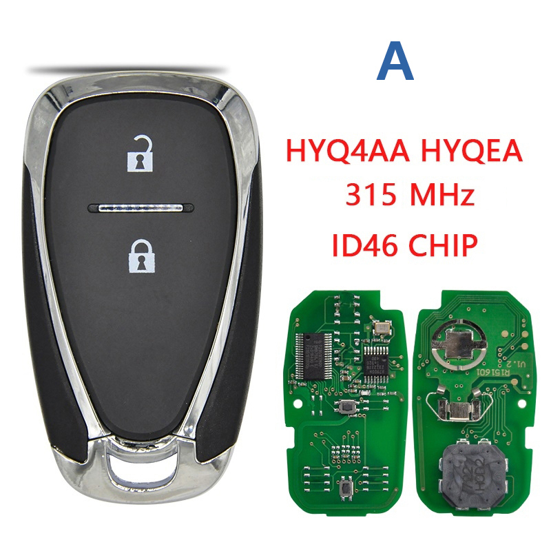 CN014107  Car Remote Control Key For Chevrolet Camaro Equinox Cruze Malibu Spark HYQ4EA HYQ4AA ID46 PCF7952 315MHZ