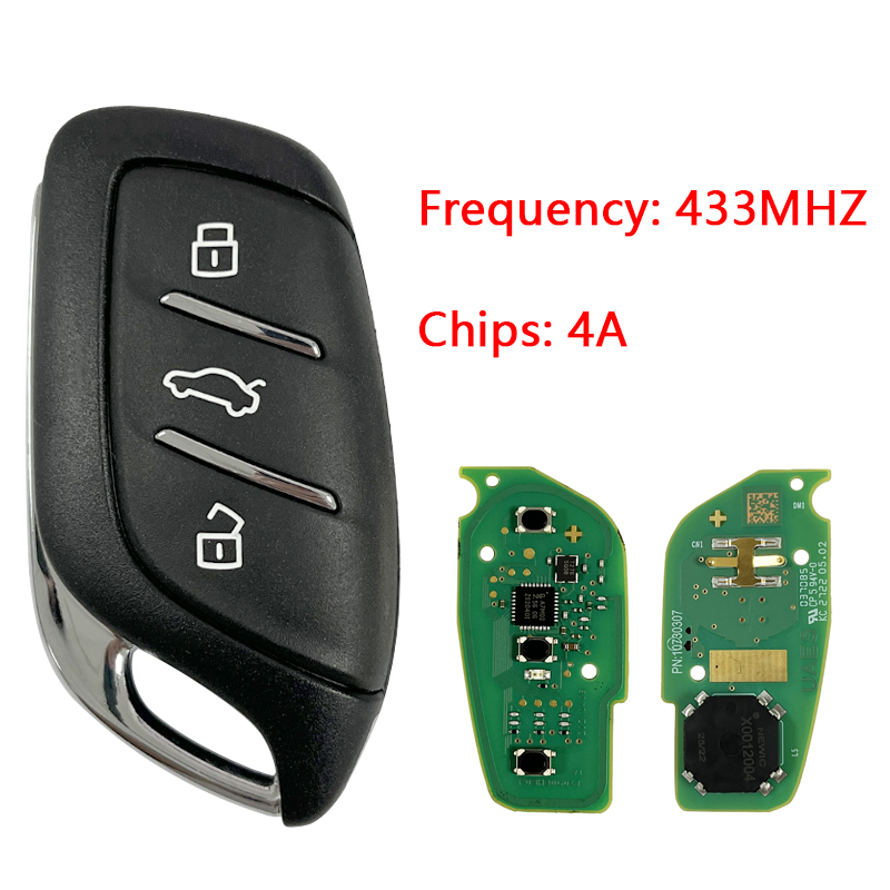 CN097013   Suitable for MG Original smart remote control key 433MHZ 4A chip