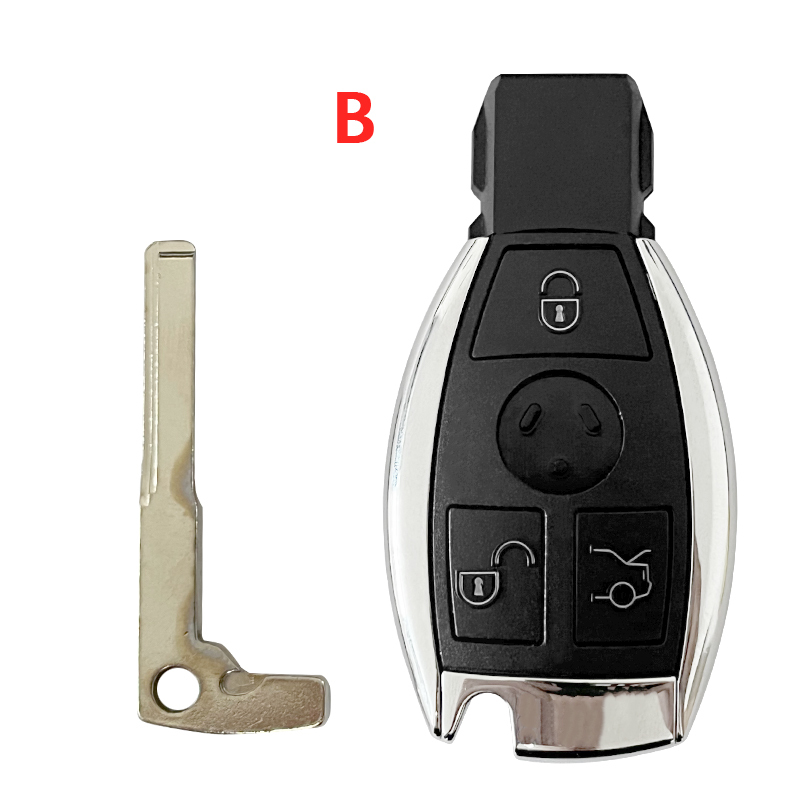 CS002058   3/3+1 Button BGA Remote Key Shell Fob for Mercedes Benz A C E S Class GLK GLA W204 W212 W205 Replace Car Key Case Cover