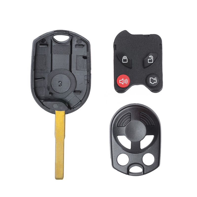 CS018055  2+1buttons Remote Key Shell for 2012-2014 Ford C-Max Escape Focus Transit Connect Uncut HU101