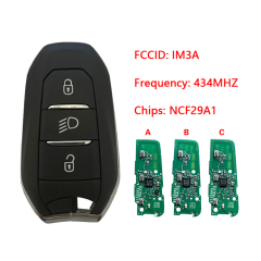 CN009046 2020 Peugeot 5008, 508   Smart Key, 3Buttons, IM3A HITAG AES NCF29A1, IM3A  434MHz Keyless Go