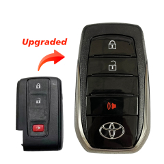 CS007139  2+1 button Replacement Upgraded Remote Car Key shell For Toyota