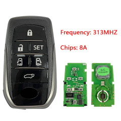 CN007129 For Toyota vellfire alphard smart remote key 313mhz 8A chip