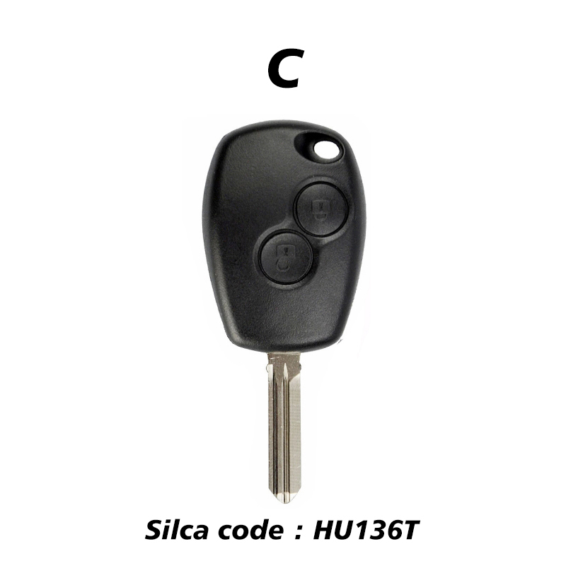 CS010078 2 Button Remote Car Key for Renault blade Silca code VA2