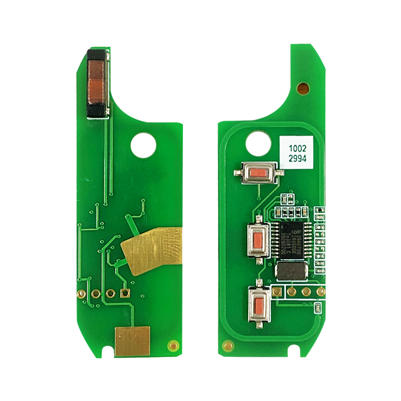 CN017002 3 button remote key PCF7946 ID46 chip 433MHZ key profile:SIP22 for for FIAT: Ducato, Bravo, 500L Key (M.Marelli BSI System)