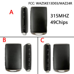 CN026056  2019-2022 CX-5 CX-9 FSK 315 frequency fully intelligent remote control key/49 chip/FCC ID: WAZSKE13D03/MAZ24R