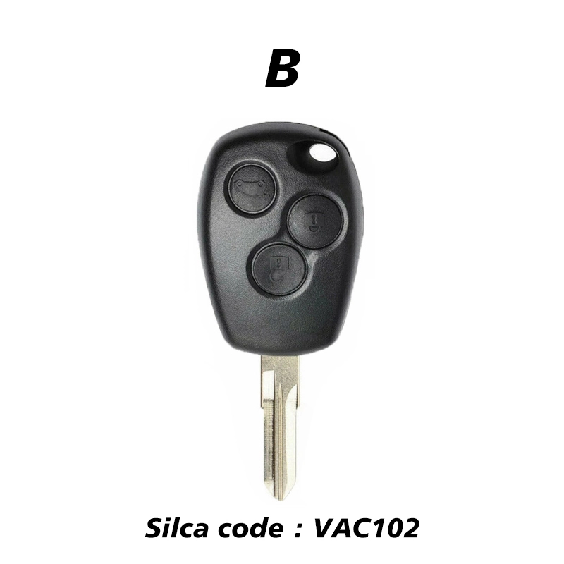 CN010073  3 Button Remote Car Key for Renault 433mhz With PCF7961M/4A VA2 Round Button