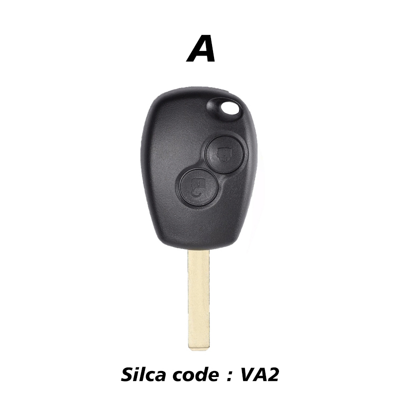 CN010072   2 Button Remote Car Key for Renault 433mhz With PCF7961M/4A VA2 Round Button