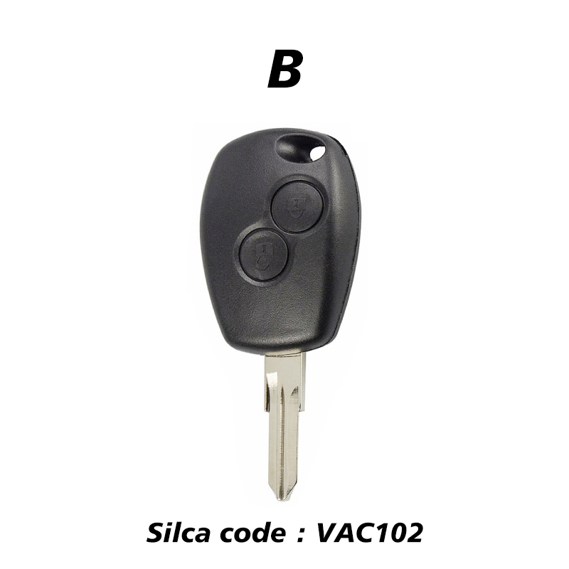 CN010072   2 Button Remote Car Key for Renault 433mhz With PCF7961M/4A VA2 Round Button