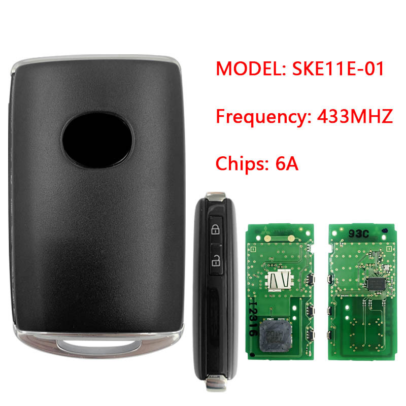 CN026057 Smart Remote Key Fob 2 Button MODEL: SKE11E-01 for 2019 2020 2021 Mazda  Axela 433MHZ  6A Chips