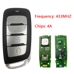 CN035015   Original brand new genuine 4A chip 433MHZ suitable for Changan CS35PLUS 2018 model 2019 smart key smart card with small key rack