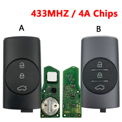 CN079008  For Chery 3 Buttons Smart Key Hitag AES 4a chip 433mhz