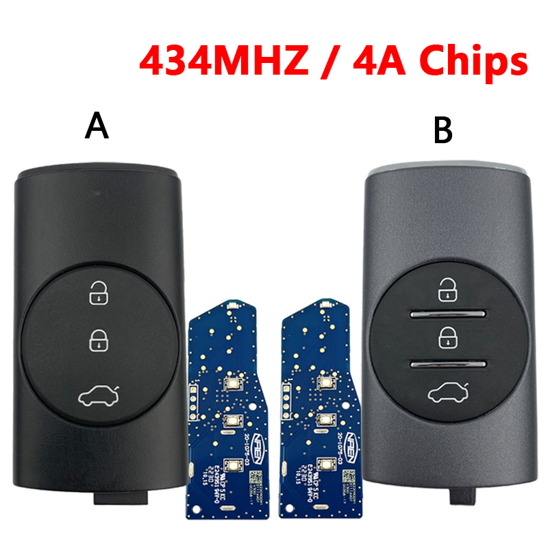 CN079007 For Chery 3 Buttons 434MHZ 4A Chip Smart Key (Blue Board)