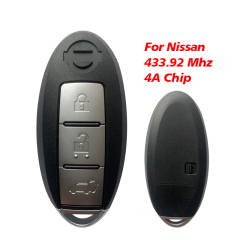 CN027025 S180144104 Smart Car Remote Key Fob 3 Buttons 433.92MHz ID4A Chip for Nissan Qashqai X-trail 2014 2015 2016 KR5S180144104
