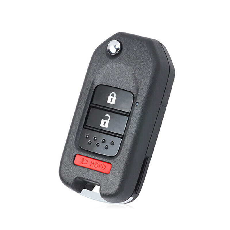 CS003051  Modified Flip Remote Key Shell Case for Honda CR-V Fit Crosstour Fob 2+1 Buttons