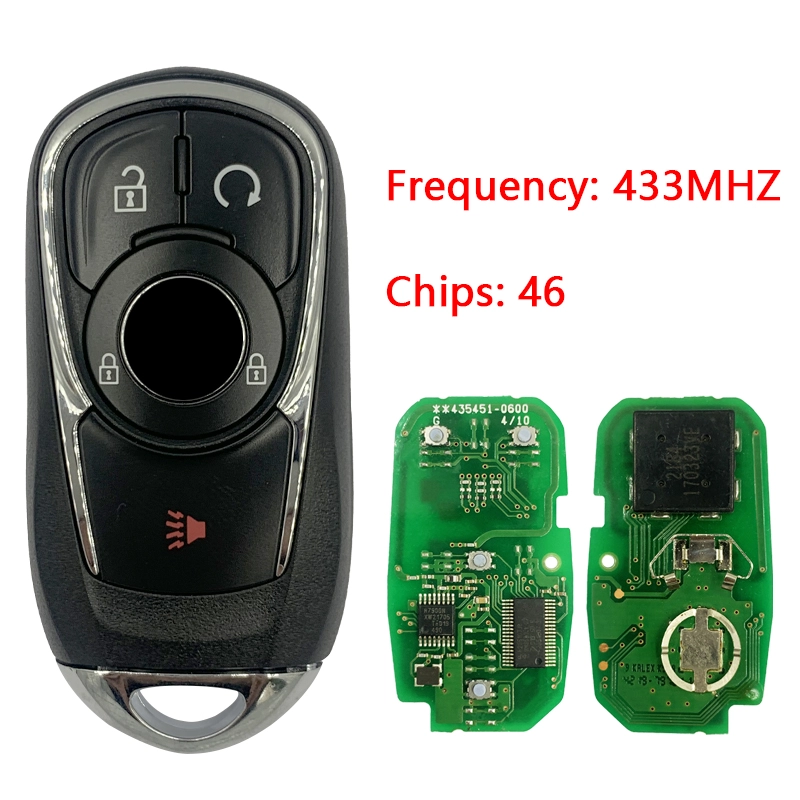 CN013023   2018-2020 Buick 5-Button Smart Key 433MHZ ID46 chip 1629