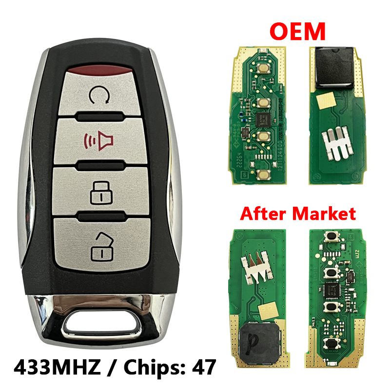 CN075007  Smart Remote Key 433Mhz with ID47 Chip for Great Wall Motor POER GWM Pao Poer P Series