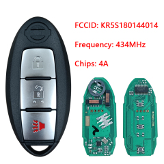 CN027070 For Nissan Rogue Kicks Proximity Smart Key KR5S180144014 434MHZ 4A CHIP 