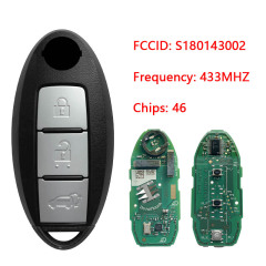 CN027098 Nissan MURANO 2009-2016 Genuine Smart Key 433MHz 285E3-1AN5B / 285E3-1TJ0E Transponder ID: PCF7952 HITAG 2 - ID46 FCCID: S180143002