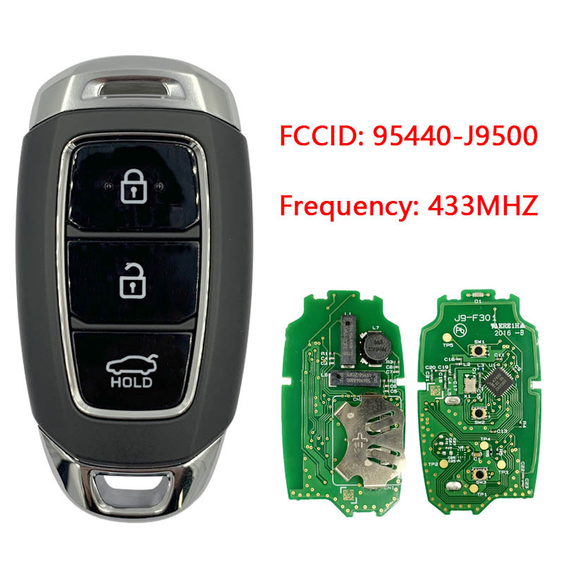 CN020206 Hyundai Kona 2020 Genuine Flip Remote Key 433MHz 95440-J9500