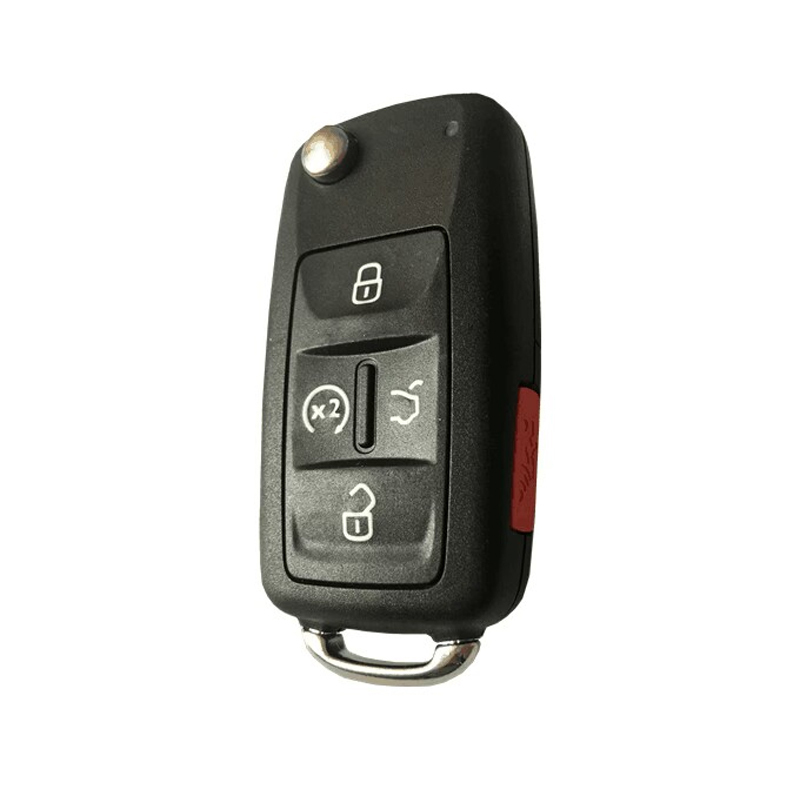 CN001141 Aftermarket Flip remote key 4+1 button with panic 433mhz for VW car key