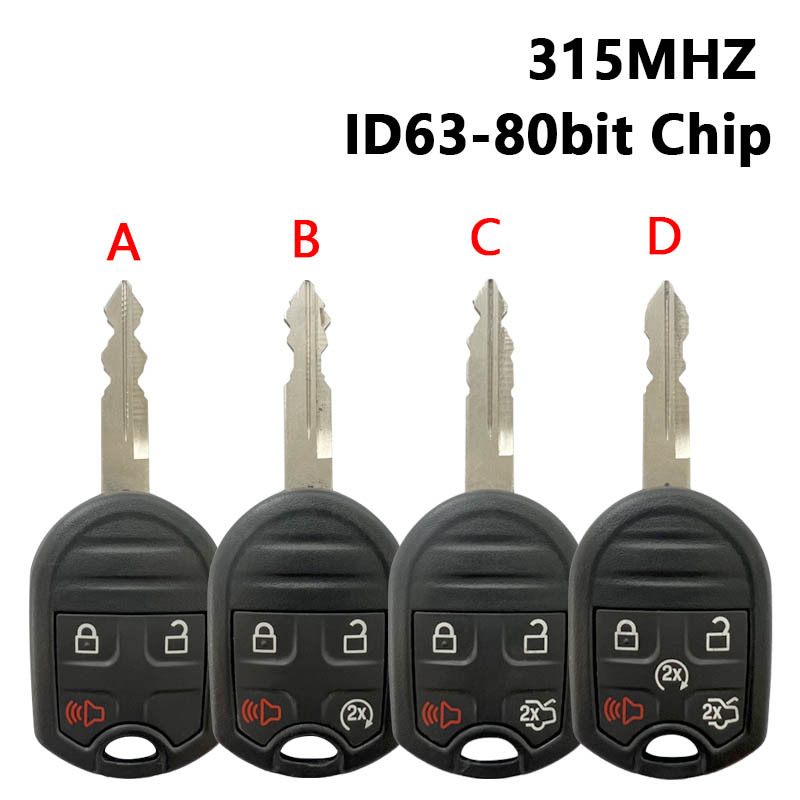 CN018131  Original Remote Car Key For Ford Mustang Expedition Explorer Taurus Flex 3Buttons 315MHZ ID63-80bit Chip CWTWB1U793