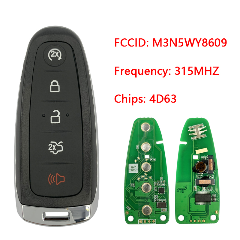 CN018111 Smart Remote Key Keyless Fob For Ford  315Mhz For Ford Edge Escape Explore Expedition Flex Focus Taurus Car keys 4D63