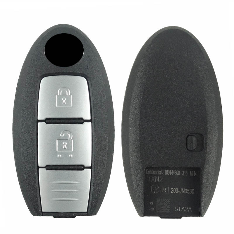CN027112  Original for Nissan 2 button remote key with 315mhz (HITAG AES)4A chip no blade
