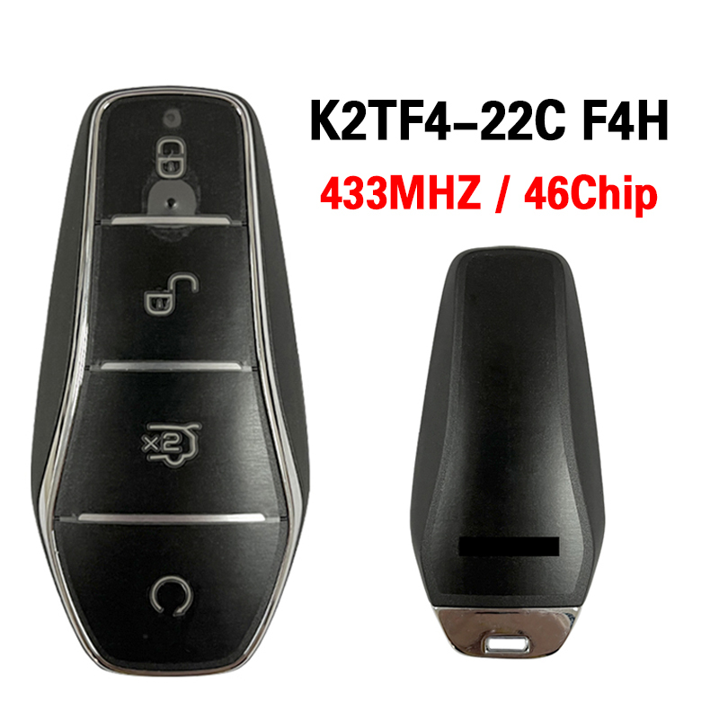 CN085004 4 Buttons Car Keyless Samrt Remote Key with ID46 Chip for BYD QIN E2/E3 S1 434MHZ  K2TF4-22C F4H