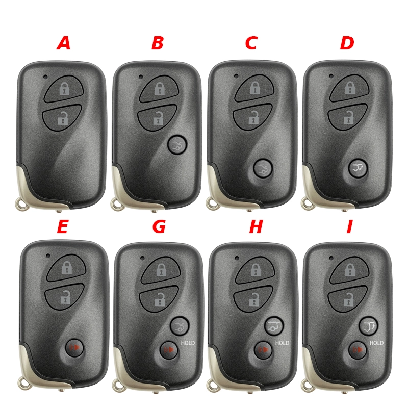 CS052012 Replacement Smart Remote Key Shell Case 2/3/4 Button TOY48for Lexus ES350 IS250 IS350 RX350 GS430 GS350 LX570 RX350 GX460