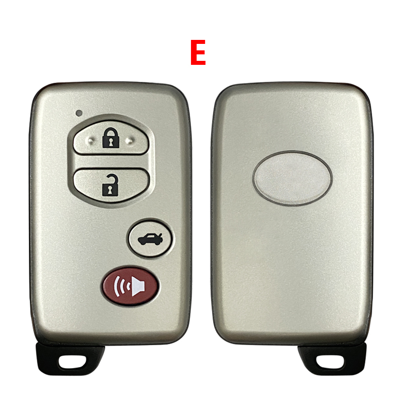 CS007144 Replacement New Smart Remote Key Shell 2/3/4 Button for Toyota 4 Runner Avalon Land Cruiser Prius Highlander Venza Prius V