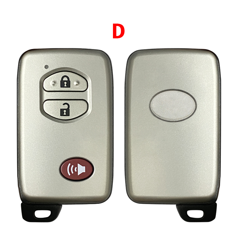 CS007144 Replacement New Smart Remote Key Shell 2/3/4 Button for Toyota 4 Runner Avalon Land Cruiser Prius Highlander Venza Prius V