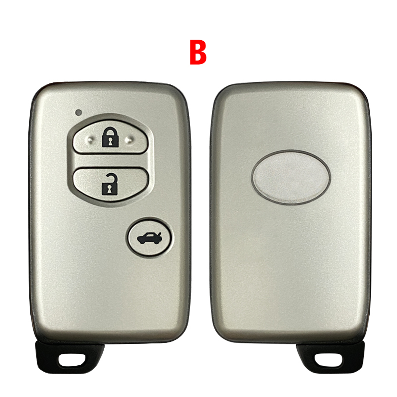 CS007144 Replacement New Smart Remote Key Shell 2/3/4 Button for Toyota 4 Runner Avalon Land Cruiser Prius Highlander Venza Prius V
