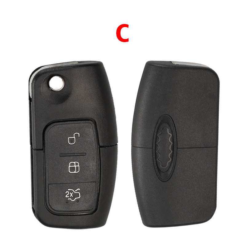 CS018058 2/3 Button Modified Flip Folding Remote Control Car Key Shell for Ford Focus 2 3 Mondeo Fiesta Galaxy C-MAX Key Fob Case